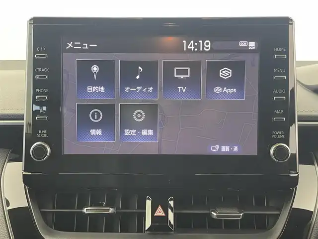 トヨタ カローラツーリング ハイブリッド ダブルバイビー 群馬県 2021(令3)年 3.9万km スパークリングブラックパールクリスタルシャイン 純正８型ナビ　バックカメラ　フルセグＴＶ　ＣＤ／ＤＶＤ　ハーフレザーシート　ステアリングヒーター　ＬＥＤヘッドライト　オートマチックハイビーム　衝突被害軽減ブレーキ　レーンアシスト　ＥＴＣ　禁煙車