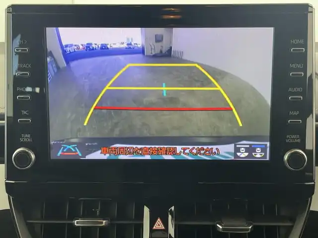 トヨタ カローラツーリング ハイブリッド ダブルバイビー 群馬県 2021(令3)年 3.9万km スパークリングブラックパールクリスタルシャイン 純正８型ナビ　バックカメラ　フルセグＴＶ　ＣＤ／ＤＶＤ　ハーフレザーシート　ステアリングヒーター　ＬＥＤヘッドライト　オートマチックハイビーム　衝突被害軽減ブレーキ　レーンアシスト　ＥＴＣ　禁煙車