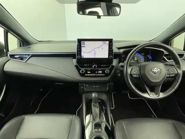 トヨタ カローラツーリング ハイブリッド ダブルバイビー 群馬県 2021(令3)年 3.9万km スパークリングブラックパールクリスタルシャイン 純正８型ナビ　バックカメラ　フルセグＴＶ　ＣＤ／ＤＶＤ　ハーフレザーシート　ステアリングヒーター　ＬＥＤヘッドライト　オートマチックハイビーム　衝突被害軽減ブレーキ　レーンアシスト　ＥＴＣ　禁煙車