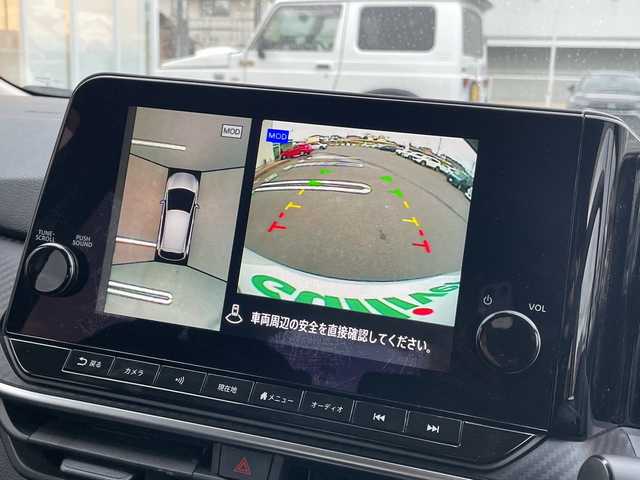 日産 ノート X 岡山県 2021(令3)年 3.1万km ピュアホワイトパール 純正9インチディスプレイオーディオ/フルセグTV、Bluetooth、AM、FM/AppleCarplay、AndroidAuto/ビルトインETC/全方位カメラ/インテリジェントルームミラー/純正ドライブレコーダー/ワイヤレス充電/USB電源ソケット/インテリジェントエマージェンシーブレーキ/標識検知機能/駐車支援/後退時車両検知機能/ふらつき警報/側方支援/後側方支援/速度標識表示/フロント＆バックソナー/エクステリアパッケージ/・フロントバンパーフィニッシャー/・サイドフィルフィニッシャー/・リアバンパーフィニッシャー