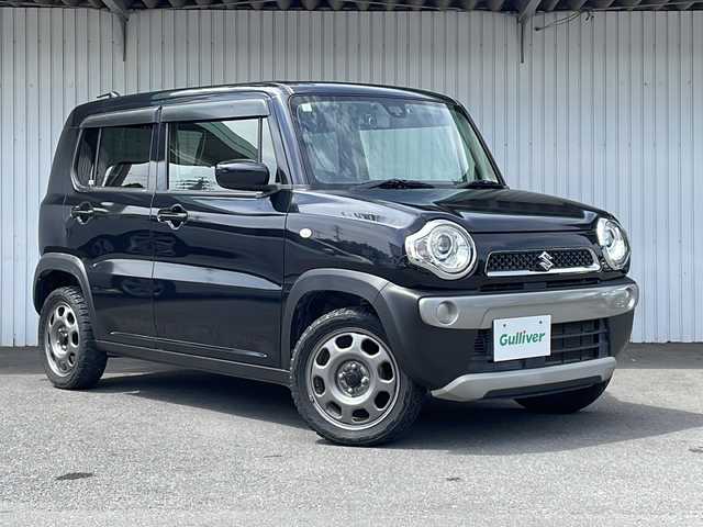 スズキ ハスラー G 長野県 2015(平27)年 8.1万km ブルーイッシュブラックパール3 ４WD/ワンオーナー/レーダーブレーキサポート/誤発進抑制機能/クラリオンHDDナビ/HIDオートヘッドライト/ドライブレコーダー/シートヒーター /プッシュスタートエンジン/スマートキー×2/保証書・取説