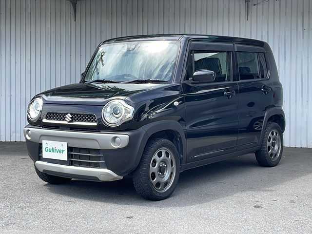 スズキ ハスラー G 長野県 2015(平27)年 8.1万km ブルーイッシュブラックパール3 ４WD/ワンオーナー/レーダーブレーキサポート/誤発進抑制機能/クラリオンHDDナビ/HIDオートヘッドライト/ドライブレコーダー/シートヒーター /プッシュスタートエンジン/スマートキー×2/保証書・取説