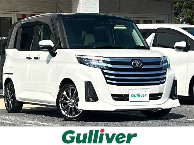 トヨタ ルーミー カスタムG－T 千葉県 2023(令5)年 1.8万km ブラックマイカメタリック/パールホワイト2トーン ９型ナビＮＳＺＴ－Ｙ６８Ｔ　バックカメラ　両側電動スライドドア　スマアシ シートヒーター　ドラレコ　クルコン　電子パーキング　２．０ＥＴＣ　革調シートカバー　１６ＡＷ　ツートンカラー　コーナーセンサー