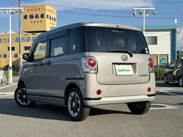 ダイハツ ムーヴ キャンバス G ブラックアクセント リミテッド SAⅢ 愛媛県 2019(令1)年 3.9万km グレーマイカM 登録時走行距離：38371Km/ディーラーOP社外メモリナビ/AM/FM/フルセグTV/Bluetooth/CD/DVD/全方位カメラ/アイドリングストップ/社外ETC/スマートキー/ベンチシート/両側パワスラ/横滑り防止装置/盗難防止装置/衝突軽減システム/LEDヘッドライト/オートライト/オートハイビーム/フォグランプ/エンジンスタートボタン/スマートキー/純正アルミホイール/純正フロアマット/スペアキー1本