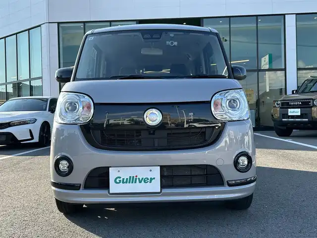 ダイハツ ムーヴ キャンバス G ブラックアクセント リミテッド SAⅢ 愛媛県 2019(令1)年 3.9万km グレーマイカM 登録時走行距離：38371Km/ディーラーOP社外メモリナビ/AM/FM/フルセグTV/Bluetooth/CD/DVD/全方位カメラ/アイドリングストップ/社外ETC/スマートキー/ベンチシート/両側パワスラ/横滑り防止装置/盗難防止装置/衝突軽減システム/LEDヘッドライト/オートライト/オートハイビーム/フォグランプ/エンジンスタートボタン/スマートキー/純正アルミホイール/純正フロアマット/スペアキー1本