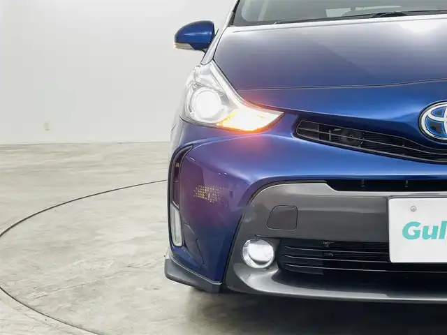 トヨタ プリウス α S ツーリングセレクション 福島県 2020(令2)年 7.2万km ダークブルーマイカ ワンオーナー/トヨタセーフティセンス/・衝突被害軽減ブレーキ/・車線逸脱警報装置/・レーダークルーズコントロール/・オートハイビーム/純正9インチナビ/・型番：NSZT-Y68T/【フルセグTV/BT/SD/CD/DVD/FM/AM】/・バックカメラ/ETC/前後ドライブレコーダー/革張ステアリング/・ステアリングリモコン/プッシュスタート/・スマートキー/LEDヘッドライト/・フォグライト/・オートライト/電動格納ミラー/・ウィンカーミラー/純正フロアマット/純正17インチアルミ/アイドリングストップ/取扱説明書/保証書/記録簿