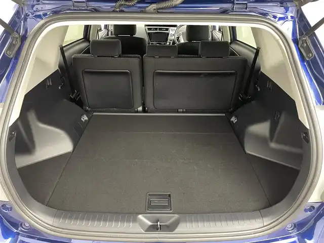 トヨタ プリウス α S ツーリングセレクション 福島県 2020(令2)年 7.2万km ダークブルーマイカ ワンオーナー/トヨタセーフティセンス/・衝突被害軽減ブレーキ/・車線逸脱警報装置/・レーダークルーズコントロール/・オートハイビーム/純正9インチナビ/・型番：NSZT-Y68T/【フルセグTV/BT/SD/CD/DVD/FM/AM】/・バックカメラ/ETC/前後ドライブレコーダー/革張ステアリング/・ステアリングリモコン/プッシュスタート/・スマートキー/LEDヘッドライト/・フォグライト/・オートライト/電動格納ミラー/・ウィンカーミラー/純正フロアマット/純正17インチアルミ/アイドリングストップ/取扱説明書/保証書/記録簿