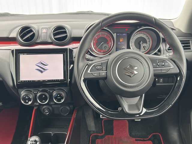 スズキ スイフト スポーツ 愛媛県 2019(令1)年 3.9万km スーパーブラックパール 社外SDナビ/ETC/クルーズコントロール/社外前後ドライブレコーダー/Bluetooth/フルセグTV/純正17インチアルミホイール/純正フロアマット/スマートキー/スペアキー/バックカメラ/横滑り防止装置/オートライト/オートLEDヘッドライト/フォグランプ/保証書/取扱説明書