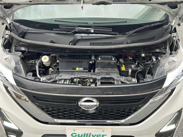 日産 ルークス HWS Gターボ プロパイロットED 埼玉県 2021(令3)年 1.9万km ホワイトパール ワンオーナー/４WD/純正ディスプレイオーディオ/　AM/FM/BT/USB/iPod/ドラレコ連動/ハンズフリー両側パワースライドドア/プロパイロット/インテリジェントエマージェンシーブレーキ/インテリジェントアラウンドビューモニター/プラズマクラスター付リアシーリングファン/純正ドライブレコーダー(DJ4-S)/ETC/純正15インチアルミホイール/衝突安全ボディー/EBD（電子制動力配分装置）	/盗難防止システム	/VDC（ビークルダイナミクスコントロール）/トラクションコントロール/分割可倒式リアシート	分割式/UVカット付きプライバシーガラス/保証書/取扱説明書/スペアキー1本