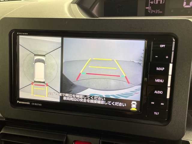 ダイハツ タント カスタム X スタイルセレクション 岐阜県 2020(令2)年 4.4万km プラムブラウンクリスタルマイカ スマートアシスト/パナソニックSDナビ/（CD/DVD/SD/Bluetooth）/全方位カメラ/両側パワースライドドア/前席シートヒーター/オートLEDライト/ハーフレザー/純正フロアマット/プッシュスタート/ビルトインETC/電動格納ミラー/ステアリングスイッチ/スマートキー