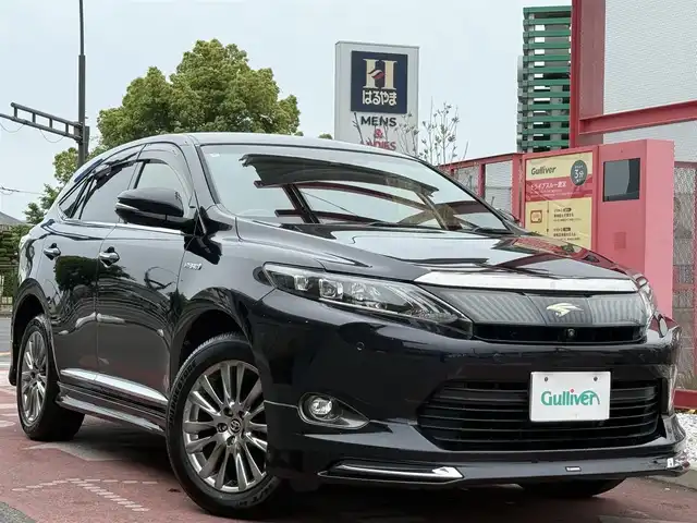 トヨタ ハリアー ハイブリッド プレミアム アドバンスドP 香川県 2014(平26)年 10.1万km スパークリングブラックパールクリスタルシャイン メーカーナビ/フルセグ/CD/DVD/Bluetooth/パノラミックビューモニター/モデリスタエアロ/プリクラッシュセーフティ/レーダークルーズコントロール/JBLサウンド/置くだけ充電/黒革シート/前席シートヒーター/パワーシート/LEDヘッドライト/オートハイビーム/クリアランスソナー/スマートキー/ビルトインETC