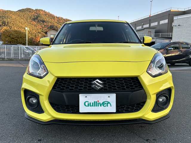 スズキ スイフト スポーツ 山梨県 2018(平30)年 7万km チャンピオンイエロー 6速MT/社外ナビ/バックカメラ/フルセグTV/CD/DVD/BT/ETC/純正17インチアルミホイール/ステアリングリモコン/クルーズコントロール/スマートキー/スペアキー1本/運転席シートヒーター/純正フロアマット