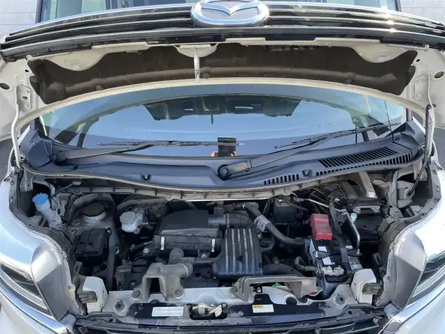 マツダ フレアワゴン カスタムスタイル ハイブリッド XG 群馬県 2018(平30)年 5.3万km ピュアホワイトP 安全装備/・衝突軽減ブレーキ/・レーンキープアシスト/・リアコーナーセンサー/・オートライト/・オートハイビーム/・横滑り防止/純正7インチワイドナビ/・AM/FM/フルセグTV/・Bluetooth/USB/・CD/DVD/SD/バックカメラ/片側電動スライドドア/ドライブレコーダー/ETC/運転席シートヒーター/LEDヘッドライト/LEDフォグランプ/純正ドアバイザー/純正フロアマット/純正14インチアルミホイール/スマートキー/プッシュスタート