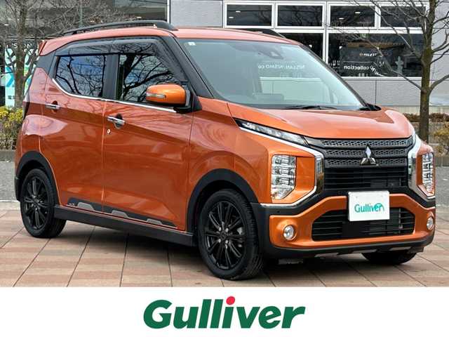 三菱 ｅＫクロス T 福島県 2019(平31)年 2.4万km オレンジ e-アシスト/・衝突被害軽減ブレーキシステム/・踏み間違い衝突防止アシスト/・車線逸脱警報/・車線逸脱防止支援機能/・オートマチックハイビーム/マイパイロット/・電動パーキングブレーキ/純正ナビゲーション/型番：MM318D-LM/【CD/DVD/SD/USB/Bluetooth/TV】/マルチアラウンドモニター/ナビ連動前方ドライブレコーダー/ETC/デジタルインナーミラー/前席シートヒーター/LEDヘッドライト/・LEDフォグランプ/・オートライト/スマートキー/・プッシュスタート/・スペアキー/ドアハンドルプロテクション/純正フロアマット/純正ドアバイザー/取扱説明書/新車時保証書