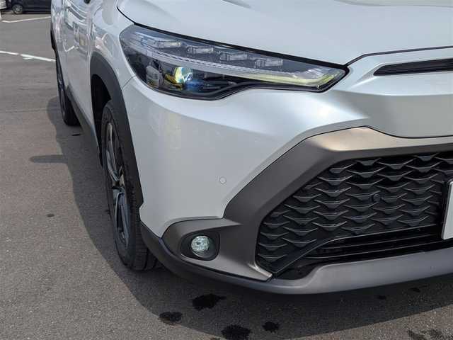 トヨタ カローラ クロス Z 福井県 2023(令5)年 2.7万km プラチナホワイトパールマイカ ワンオーナー車/純正18インチAW/電動リアゲート/全車速自動追従機能付クルーズコントロール/前後ドライブレコーダー/前後コーナーセンサー/LEDヘッドライト/バックカメラ/運転席パワーシート/純正メモリナビ/フルセグテレビ/レーンキープアシスト/盗難防止装置/横滑り防止装置/シートヒーター/ビルトインETC/ダブル＋サイドエアバッグ/カーテンエアバッグ/純正フロアマット