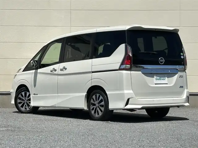 日産 セレナ ハイウェイスター プロパイロットED 茨城県 2016(平28)年 7.2万km ブリリアントホワイトパール プロパイロット/エマージェンシーブレーキ/車線逸脱警報システム/コーナーセンサー/両側パワースライドドア/純正9インチナビ/・BT.CD.DVD.SD/フルセグTV/バックカメラ/ドライブレコーダー（FR）/ビルトインETC/LEDヘッドライト/LEDフォグランプ/ステアリングスイッチ/プッシュスタート/スマートキー/電動パーキングブレーキ/横滑り防止/純正16inAW/純正フロアマット/ロールサンシェード/シートバックテーブル/シート背面USB
