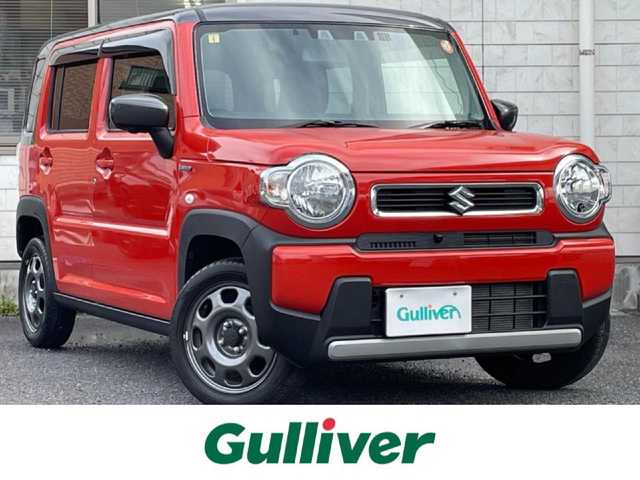 スズキ ハスラー HYBRID G 福岡県 2021(令3)年 1.6万km バーミリオンオレンジ/ガンメタリック2トーン 純正9インチナビ/(AM/FM/USB/CD/DVD/Bluetooth/フルセグTV)/バックカメラ/アラウンドビューカメラ/ビルトインETC/クリアランスソナー/車線逸脱警報/デュアルカメラサポートブレーキ/オートライト/盗難防止装置/横滑り防止機能/D/N席シートヒーター/ステアリングスイッチ/アイドリングストップ/電格ミラー/ドアバイザー/プッシュスタート/純正フロアマット/ナビ取扱説明書/取扱説明書/保証書/スペアキー×１