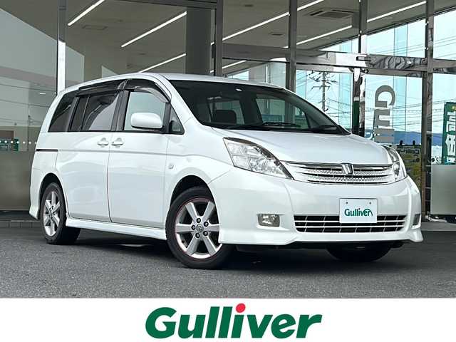 トヨタ アイシス プラタナ 福島県 2005(平17)年 16.2万km ホワイトパールクリスタルシャイン 登録時走行距離：161/600km/社外SDナビ/（フルセグTV/BT接続/AM/FM/DVD/CD）/ETC/Bカメ/片側パワースライドドア/三列シート/純正フロアマット/純正AW/HIDヘッドライト/フォグランプ/電格ミラー