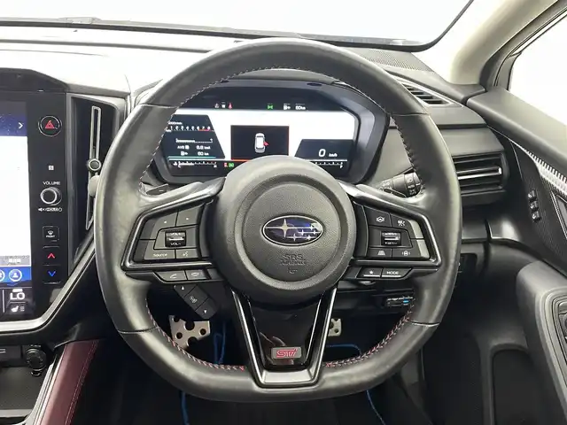スバル レヴォーグ 1．8STIスポーツ EX 熊本県 2022(令4)年 2.7万km WRブルーパール ＳＴｉエアロフル　/ＳＴｉマフラー　/純正11.6インチナビ（ＢＴ・フルセグＡＵＸ・ｉｐｏｄ・ＵＳＢ）/バックカメラ　/純正前方ドライブレコーダー　/ビルトインＥＴＣ　/後ろのみクリアランスソナー　/アイサイト/・プリクラッシュセーフティ/・ツーリングアシスト/・緊急時プリクラッシュステアリング/・前側方プリクラッシュブレーキ/・後側方警戒支援機能/・ハイビームアシスト/・誤発進制御機能/・アダブティブクルーズコントロール/・車線逸脱抑制機能/・ふらつき警報機能/・先行車発進お知らせ機能/・ブラインドスポットモニター/横滑り防止/デジタルインナーミラー/全席シートヒーター/前席パワーシート/パワーバックドア/パドルシフト/バーチャルコックピット/社外フロアマット/純正１８インチＡＷ/オートライト/LEDヘッドライト/フォグランプ/スマートキー/プッシュスタート