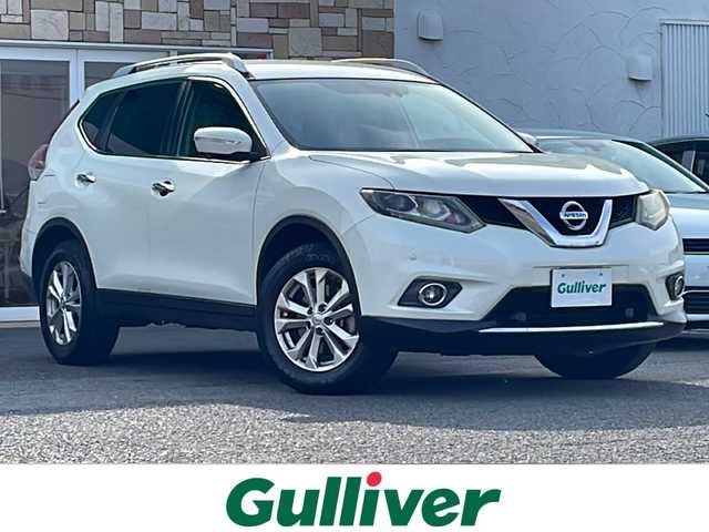 日産 エクストレイル 20Xtt エマージェンシーブレーキ 徳島県 2016(平28)年 8.5万km 白 純正SDナビ/（USB/BT/ラジオ/フルセグ/AUX）/全方位カメラ/４WD/前後コーナーセンサー/追従式クルーズコントロール/ドライブレコーダー/純正17インチAW/合皮シート/前席シートヒーター/LEDヘッドライト/純正フロアマット/パワーバックドア/ドライブレコーダー/ビルトインETC/ドアハンドルプロテクター