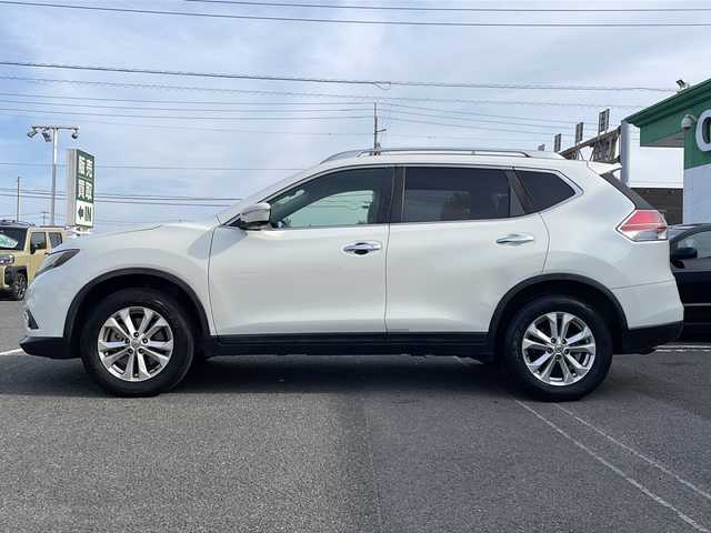 日産 エクストレイル 20Xtt エマージェンシーブレーキ 徳島県 2016(平28)年 8.5万km 白 純正SDナビ/（USB/BT/ラジオ/フルセグ/AUX）/全方位カメラ/４WD/前後コーナーセンサー/追従式クルーズコントロール/ドライブレコーダー/純正17インチAW/合皮シート/前席シートヒーター/LEDヘッドライト/純正フロアマット/パワーバックドア/ドライブレコーダー/ビルトインETC/ドアハンドルプロテクター