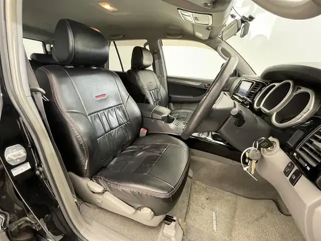 トヨタ ハイラックス サーフ SSR－X LTD 滋賀県 2008(平20)年 11.8万km ブラック 社外SDナビ/【Bluetooth/CD/DVD/USB/フルセグ 】/バックカメラ/ルーフレール/革調シートカバー/純正16AW/ドライブレコーダー/トランスファー【H2/H4/L4】/ABS/センターデフロック/オートライト/AC100V