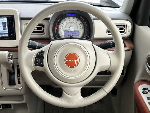 スズキ ラパン S セレクション 道央・札幌 2018(平30)年 2.2万km ノクターンブルーパール/ホワイト2トーン 社外ナビ（AM/FM/フルセグTV/CD/DVD/SD/BT/USB）/ドライブレコーダー前後/バックカメラ/オートエアコン/シートヒーター（前席）/アイドリングストップ/衝撃被害軽減システム/横滑り防止装置/純正ドアバイザー/オートライト/プッシュスタート/電動格納ミラー/積み込みタイヤ（夏：純正ホイールカバー）/セキュリティーアラーム