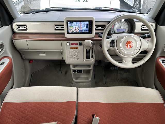 スズキ ラパン S セレクション 道央・札幌 2018(平30)年 2.2万km ノクターンブルーパール/ホワイト2トーン 社外ナビ（AM/FM/フルセグTV/CD/DVD/SD/BT/USB）/ドライブレコーダー前後/バックカメラ/オートエアコン/シートヒーター（前席）/アイドリングストップ/衝撃被害軽減システム/横滑り防止装置/純正ドアバイザー/オートライト/プッシュスタート/電動格納ミラー/積み込みタイヤ（夏：純正ホイールカバー）/セキュリティーアラーム