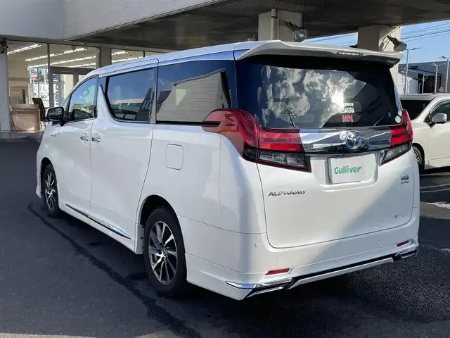 トヨタ アルファードハイブリット G 宮城県 2017(平29)年 6.9万km ホワイトパールクリスタルシャイン モデリスタフルエアロ/社外リアエンターシステム/純正ナビ/フルセグTV/Bluetooth/バックモニター/ETC/クルーズコントロール/コーナーセンサー/D/Nパワーシート/パワーバックドア/プッシュスタート/スマートキー/スペアキー/純正AW/取扱説明書/保証書