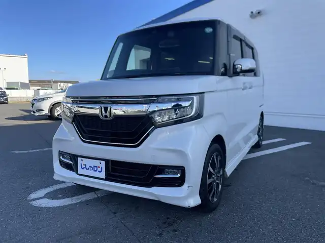 ホンダ Ｎ ＢＯＸ カスタム G L ホンダセンシング 熊本県 2019(平31)年 9.4万km プラチナホワイトパール (株)IDOMが運営する【じしゃロン熊本店】の自社ローン専用車両になりますこちらは現金またはオートローンご利用時の価格です。自社ローンご希望の方は別途その旨お申付け下さい/社外ナビ（フルセグＴＶ　ブルートゥース）　/バックカメラ　/Ｗ＋サイドエアバッグ　/カーテンエアバッグ　/クルーズコントローラー　/片側パワースライドドア　/レーンキープアシスト　/ホンダセンシング