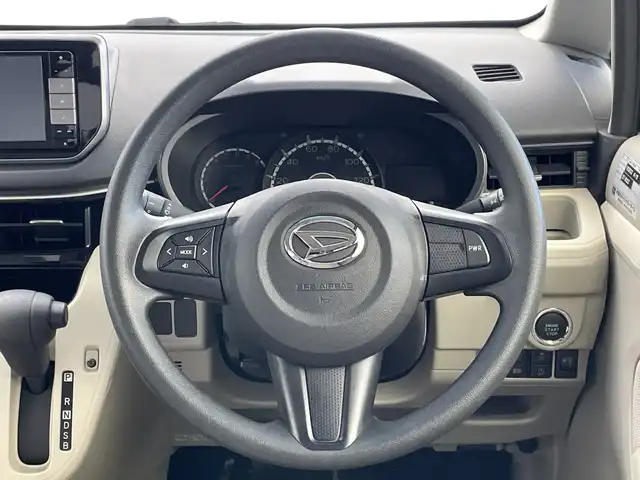 ダイハツ ムーヴ X SAⅢ 新潟県 2018(平30)年 2.4万km パールホワイトⅢ 純正メモリナビ/　フルセグＴＶ/Bluetooth/CD/DVD/USB/バックカメラ　/アイドリングストップ　/衝突被害軽減ブレーキ/コーナーセンサー/横滑り防止装置/オートマチックハイビーム　/ステアリングスイッチ/禁煙車