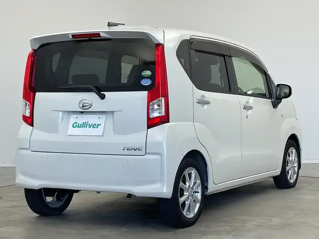 ダイハツ ムーヴ X SAⅢ 新潟県 2018(平30)年 2.4万km パールホワイトⅢ 純正メモリナビ/　フルセグＴＶ/Bluetooth/CD/DVD/USB/バックカメラ　/アイドリングストップ　/衝突被害軽減ブレーキ/コーナーセンサー/横滑り防止装置/オートマチックハイビーム　/ステアリングスイッチ/禁煙車