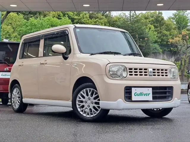 スズキ ラパン G 大阪府 2013(平25)年 10.5万km ミルクティーベージュメタリック /カロッツェリアディスプレイオーディオ/・FM・AM・BT・CD//デジタルインナーミラー型前後ドライブレコーダー//スマートキー//プッシュスタート//アイドリングストップ//社外LEDヘッドライトバルブ//純正14インチアルミホイール//ETC//保証書//取扱説明書//スペアキー