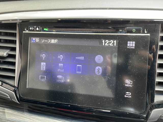 ホンダ オデッセイ アブソルート 愛知県 2015(平27)年 5.6万km プレミアムヴィーナスブラックP 衝突軽減システム/純正SDナビ/両側パワースライドドア/クルーズコントロール/CD/DVD/Bluetooth/バックカメラ/純正アルミホイール/LEDヘッドライト/パドルシフト/リアオートエアコン/オートライト/ETC/ステアリングスイッチ/スマートキー/プッシュスタート
