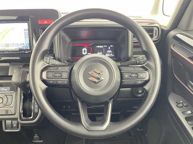 スズキ スペーシア カスタム HYBRID GS 千葉県 2024(令6)年 0.4万km スチールシルバーM 社外ナビ（KENWOOD）/フルセグTV　CD/DVD　Bluetooth/ETC/オートライト/片側パワースライドドア/USB・タイプC入力端子/電子パーキング/ブレーキホールド/衝突軽減ブレーキ/レーンキープアシスト/レーダークルーズコントロール/コーナーセンサー/アイドリングストップ/先行車お知らせ機能/シートヒーター/ステアリングスイッチ/純正アルミホイール/スマートキー/プッシュスタート