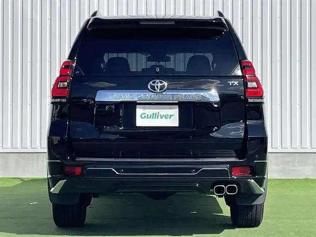 トヨタ ランドクルーザー プラド TX 香川県 2021(令3)年 3.9万km ブラック 登録時走行距離：38527km/アルパイン9型ナビ/　CD DVD BT フルセグTV/バックカメラ/サンルーフ/ルーフレール/プリクラッシュセーフティシステム/レーンデパーチャーアラート/レーダークルーズコントロール/クリアランスソナー/オートハイビーム/LEDヘッドライト/オートライト/フォグランプ/ヘッドライトウォッシャー/MTモード付AT/革調シートカバー/プッシュスタート/スマートキー