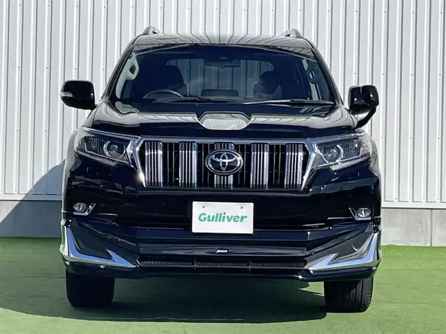 トヨタ ランドクルーザー プラド TX 香川県 2021(令3)年 3.9万km ブラック 登録時走行距離：38527km/アルパイン9型ナビ/　CD DVD BT フルセグTV/バックカメラ/サンルーフ/ルーフレール/プリクラッシュセーフティシステム/レーンデパーチャーアラート/レーダークルーズコントロール/クリアランスソナー/オートハイビーム/LEDヘッドライト/オートライト/フォグランプ/ヘッドライトウォッシャー/MTモード付AT/革調シートカバー/プッシュスタート/スマートキー