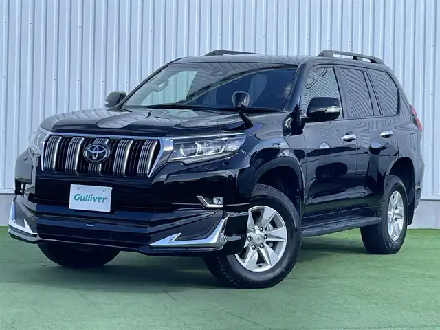 トヨタ ランドクルーザー プラド TX 香川県 2021(令3)年 3.9万km ブラック 登録時走行距離：38527km/アルパイン9型ナビ/　CD DVD BT フルセグTV/バックカメラ/サンルーフ/ルーフレール/プリクラッシュセーフティシステム/レーンデパーチャーアラート/レーダークルーズコントロール/クリアランスソナー/オートハイビーム/LEDヘッドライト/オートライト/フォグランプ/ヘッドライトウォッシャー/MTモード付AT/革調シートカバー/プッシュスタート/スマートキー
