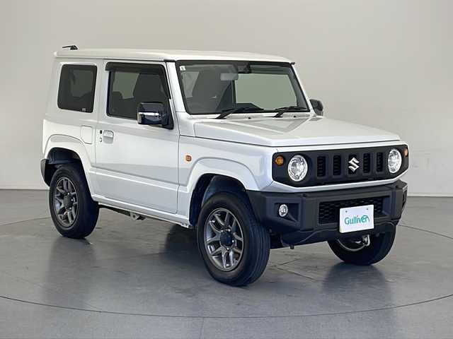 スズキ ジムニー XC 長野県 2019(令1)年 3.3万km ピュアホワイトP 4WD/社外メモリナビ&フルセグTV&CD&DVD&BT/クルーズコントロール/車線逸脱警報/衝突軽減ブレーキ/ダウンヒルアシストコントロール/前席シートヒーター/ステアリングスイッチ/バックカメラ/LEDヘッドライト/オートライト/フロントフォグランプ/電動格納ミラー/ウィンカーミラー/ドアミラーヒーター/純正16インチAW装着/プッシュスタート/スマートキー/スペアキー1本/取扱説明書/新車保証書