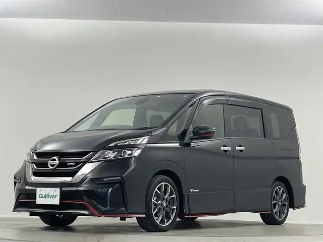 日産 セレナ ニスモ 埼玉県 2018(平30)年 2.3万km ダイヤモンドブラック 純正７型ナビ　両側電動　デジタルミラー　　３６０°　禁煙車　　追従クルコン　ＷＡＣ　パーキングアシスト　衝突軽減　レーンアシスト　フルセグＴＶ　ＣＤ　ＤＶＤ　ＢＴ　ビルトインＥＴＣ　純正マット
