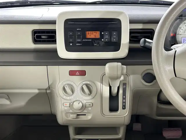 スズキ ラパン L 佐賀県 2018(平30)年 6.3万km フォーンベージュM 純正オーディオ/衝突被害軽減装置　/シートヒーター　/アイドリングストップ　/ビルトインＥＴＣ　/プッシュスタート/ＣＤ再生　/横滑り防止装置　/ヘッドライトレベライザー　/電動格納ミラー　/フロアマット/ダブルエアバッグ