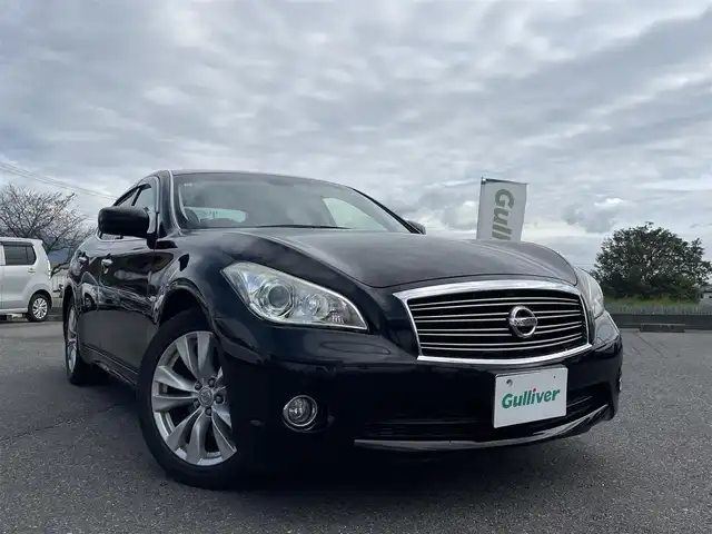 日産 フーガ 250GT 群馬県 2011(平23)年 6.4万km スーパーブラック ワンオーナー/メーカーHDDナビ・TV/ハーフレザー/バイザー/シートメモリー/オイルガンペダル/クルコン/ビルトインETC/フォグランプ/コーナーセンサー