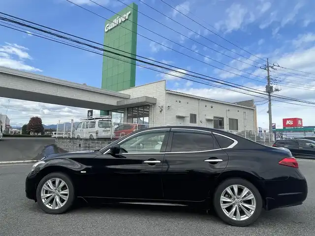 日産 フーガ 250GT 群馬県 2011(平23)年 6.4万km スーパーブラック ワンオーナー/メーカーHDDナビ・TV/ハーフレザー/バイザー/シートメモリー/オイルガンペダル/クルコン/ビルトインETC/フォグランプ/コーナーセンサー
