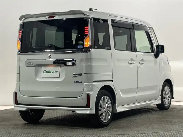 スズキ スペーシア カスタム HYBRID GS 大阪府 2020(令2)年 3.9万km ピュアホワイトP 社外ナビ　Ｂｌｕｅｔｏｏｔｈ　片側パワースライドドア　スズキセーフティーサポート　コーナーセンサー　シートヒーター　ドライブレコーダー　スマートキー　ＥＴＣ　オートライト　ＬＥＤヘッドライト