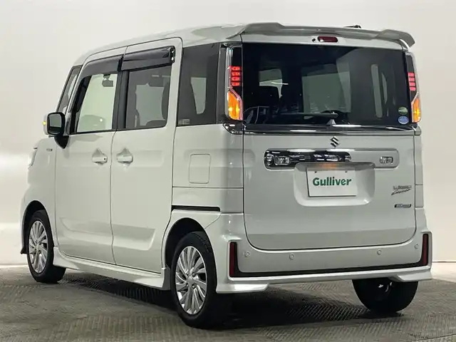 スズキ スペーシア カスタム HYBRID GS 大阪府 2020(令2)年 3.9万km ピュアホワイトP 社外ナビ　Ｂｌｕｅｔｏｏｔｈ　片側パワースライドドア　スズキセーフティーサポート　コーナーセンサー　シートヒーター　ドライブレコーダー　スマートキー　ＥＴＣ　オートライト　ＬＥＤヘッドライト