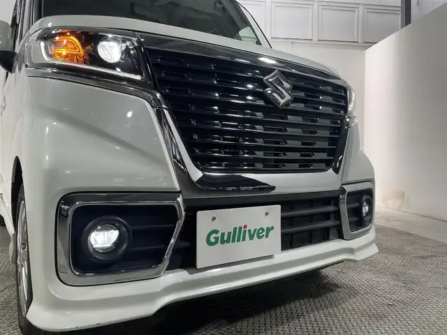 スズキ スペーシア カスタム HYBRID GS 大阪府 2020(令2)年 3.9万km ピュアホワイトP 社外ナビ　Ｂｌｕｅｔｏｏｔｈ　片側パワースライドドア　スズキセーフティーサポート　コーナーセンサー　シートヒーター　ドライブレコーダー　スマートキー　ＥＴＣ　オートライト　ＬＥＤヘッドライト