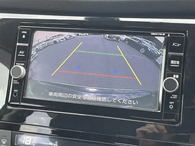 日産 エクストレイル ハイブリッド モード・プレミア 滋賀県 2018(平30)年 6万km ダイヤモンドブラック 純正7インチナビ/・フルセグTV/・Bluetooth/・CD/DVD/・SD/・FM/AM/バックカメラ/ETC/電動バックドア/黒レザーシート/シートヒーター/前方ドライブレコーダー/純正フロアマット/AUTECH19インチアルミホイール