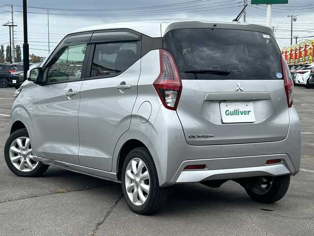 三菱 ｅＫワゴン G 道南・函館 2021(令3)年 0.7万km スターリングシルバーM /純正ディーラーOPナビ//フルセグTV//純正エンジンスターター//社外ドライブレコーダー前後//夏冬タイヤ//全方位カメラ//デジタルインナーミラー//前席シートヒーター//衝突軽減ブレーキ//車線逸脱警報//先行車発進お知らせ//アイドリングストップ