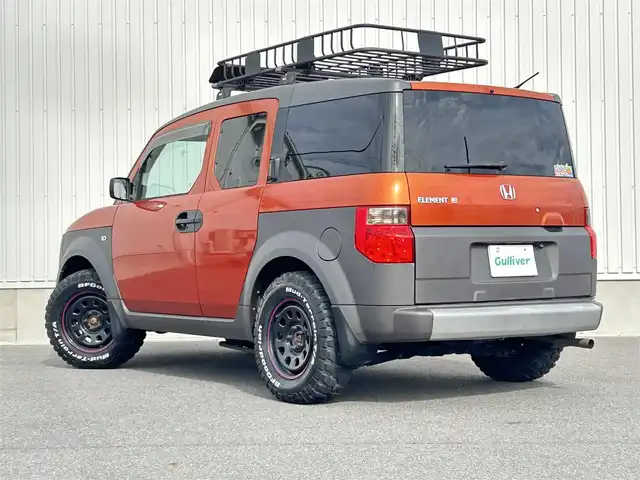 ホンダ エレメント 群馬県 2003(平15)年 15.9万km サンセットオレンジパール 社外メモリナビ　AVIC-RZ511/　(Bluetooth　フルセグTV AM FM)/バックカメラ/ETC/社外ドライブレコーダー/社外16AWホワイトレタータイヤ/純正フロアマット/電動ミラー/社外17AWスタッドレスタイヤ積み込み/ルーフキャリア/取扱説明書/保証書