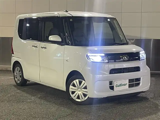 ダイハツ タント X セレクション 東京都 2020(令2)年 1.9万km シャイニングホワイトパール ワンオーナー/衝突軽減ブレーキ/純正メーカーナビ/　CD/DVD/MSV/フルセグTV/360°カメラ/片側パワースライドドア/ウェルカムオープンドア/ドライブレコーダー/アイドリングストップ/コーナーセンサー/LEDヘッドライト/オートライト/前席シートヒーター/ビルトインETC/ステアリングスイッチ/ISOFIX/横滑り防止/取扱説明書/保証書/プッシュスタート/スマートキー/ヘッドライトレベライザー/スペアキー